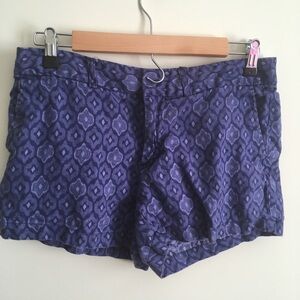 Cynthia Rowley | Indigo Ikat Linen Shorts 4